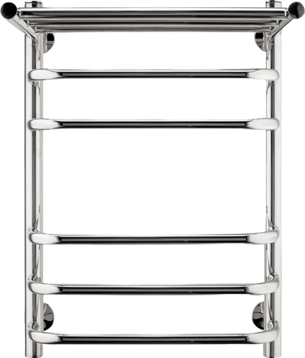 Полотенцесушитель водяной Indigo Brace LBCW60-40P с полкой, серебристый