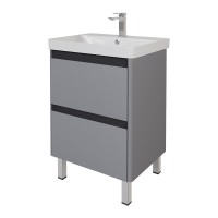 Тумба с раковиной Dreja Luxury Plus 60 серый базальт