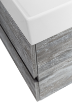 Тумба с раковиной Cezares Molveno 46 100 legno grigio, с раковиной Cezares CZR-MIL-100-LVB