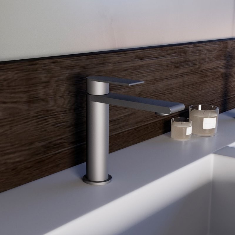 Смеситель для раковины Vincea Vogue SS VBF-2VS1GM вороненая сталь