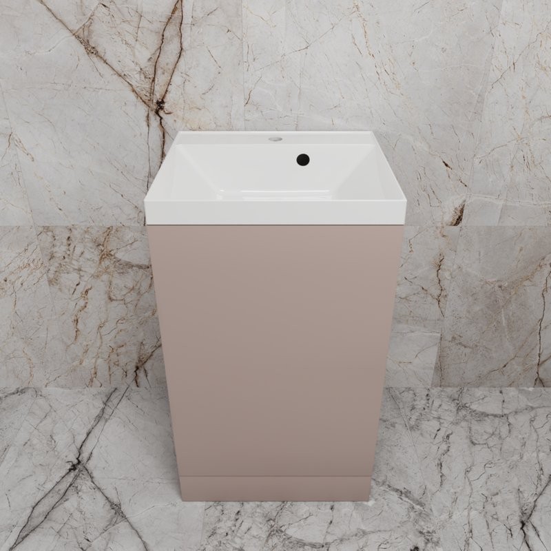 Тумба под раковину без столешницы Style Line Моно 50 напольная, санд пудровый