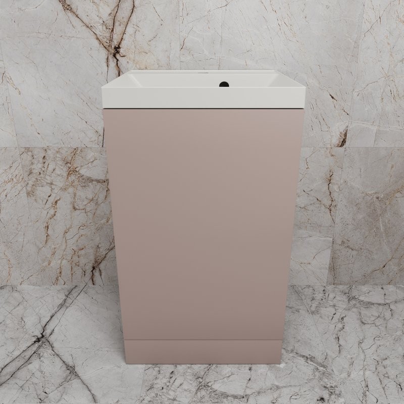 Тумба под раковину без столешницы Style Line Моно 50 напольная, санд пудровый