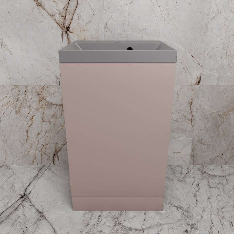 Тумба под раковину без столешницы Style Line Моно 50 напольная, санд пудровый