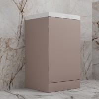 Тумба под раковину без столешницы Style Line Моно 50 напольная, санд пудровый