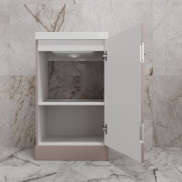 Тумба под раковину без столешницы Style Line Моно 50 напольная, санд пудровый