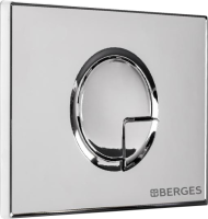 Система инсталляции для унитазов Berges Novum 040223 с кнопкой смыва, хром глянец