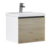 Тумба под раковину без столешницы Vigo Cross 50 подвесная, 1 ящик, светлое дерево