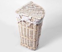 Корзина для белья Wasserkraft Vils WB-560-L белая, большая, угловая