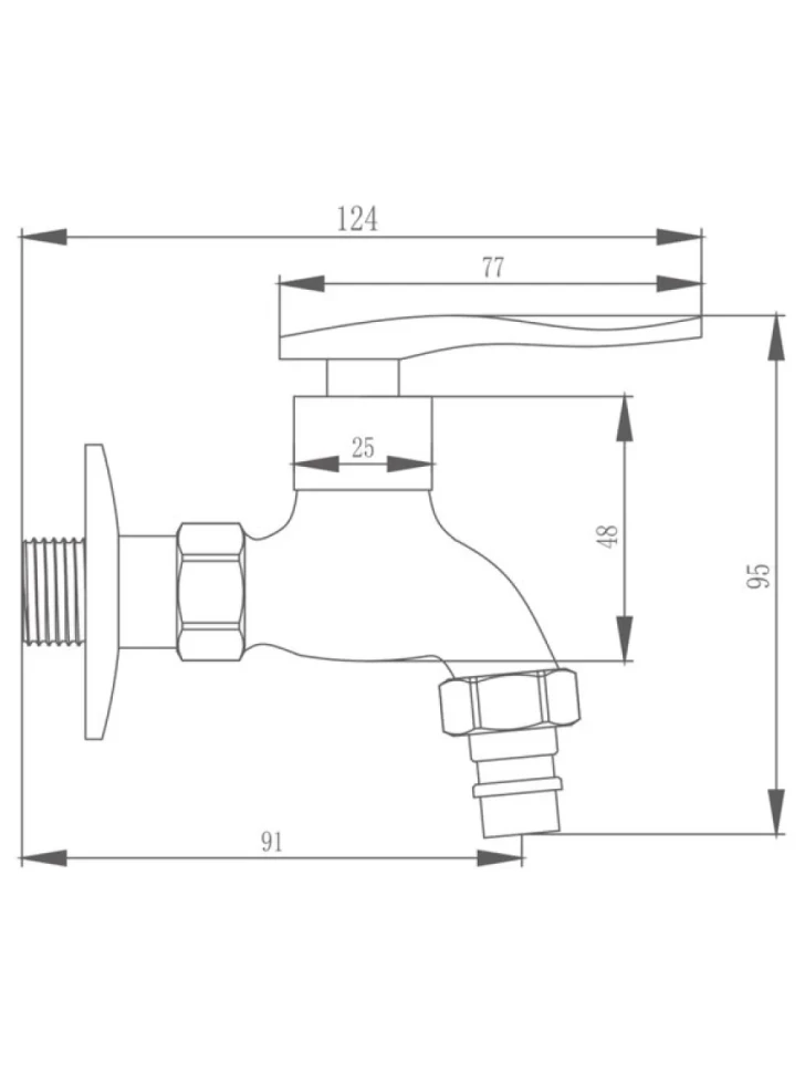 Кран Haiba HB522 хром
