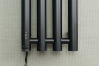 Полотенцесушитель электрический Сунержа Кантата 4.0 31-0886-1559 150x20 см, подключение слева, скрытое подключение слева, матовый черный, I-образный