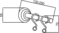 Телескопический карниз Boheme Medici 10628 Телескопический карниз Boheme Medici 10628