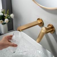 Смеситель для раковины/умывальника встраиваемый Shevanik S4341G, золотой сатин Смеситель для раковины/умывальника встраиваемый Shevanik S4341G, золотой сатин