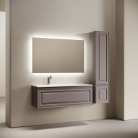 Мебель для ванной комнаты Sancos Very 120 L подвесная, 1 ящик, doha soft