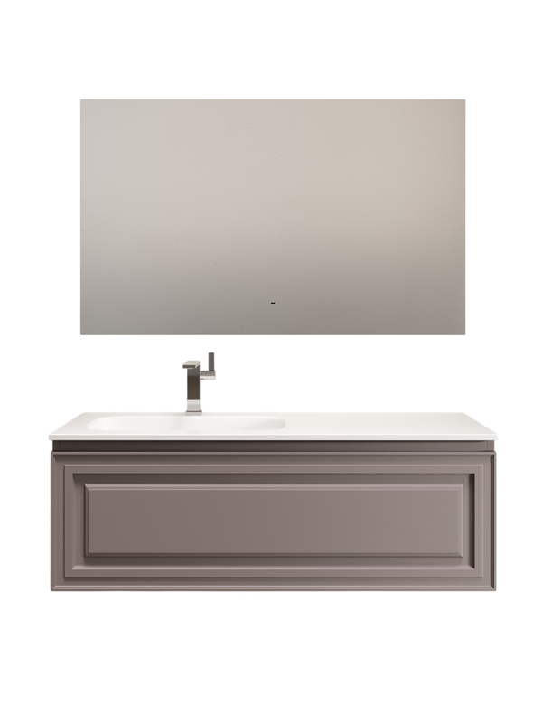 Мебель для ванной комнаты Sancos Very 120 L подвесная, 1 ящик, doha soft