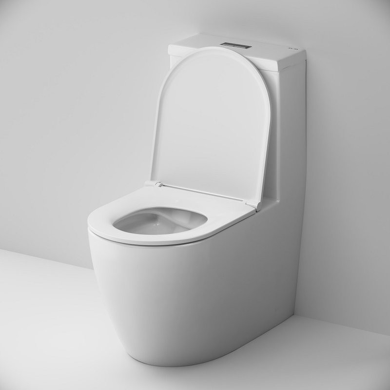 Унитаз-моноблок напольный AM.PM Func C8F8900SC безободковый, с микролифтом, глянцевый белый