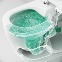 Унитаз-моноблок напольный AM.PM Func C8F8900SC безободковый, с микролифтом, глянцевый белый