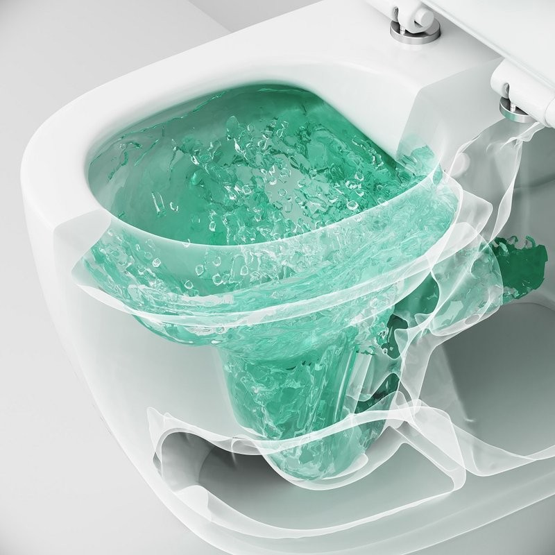 Унитаз-моноблок напольный AM.PM Func C8F8900SC безободковый, с микролифтом, глянцевый белый