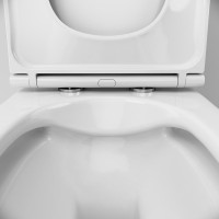 Унитаз-моноблок напольный AM.PM Func C8F8900SC безободковый, с микролифтом, глянцевый белый