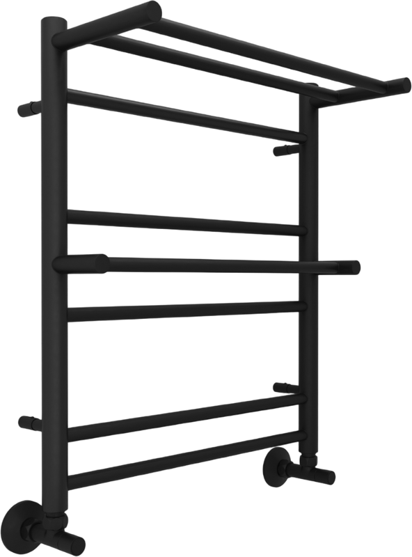 Полотенцесушитель водяной AQUATEK Альфа П7 50x60 черный муар