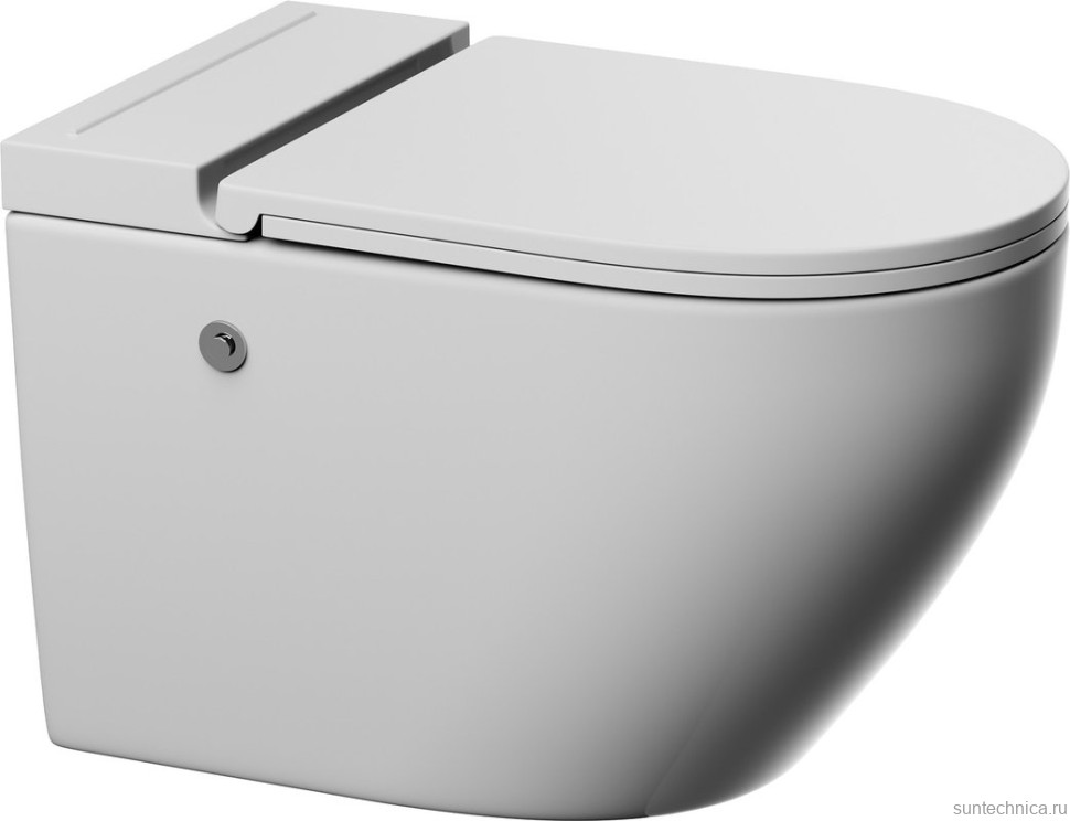 Унитаз подвесной Abber Bequem AC1126P с микролифтом, белый