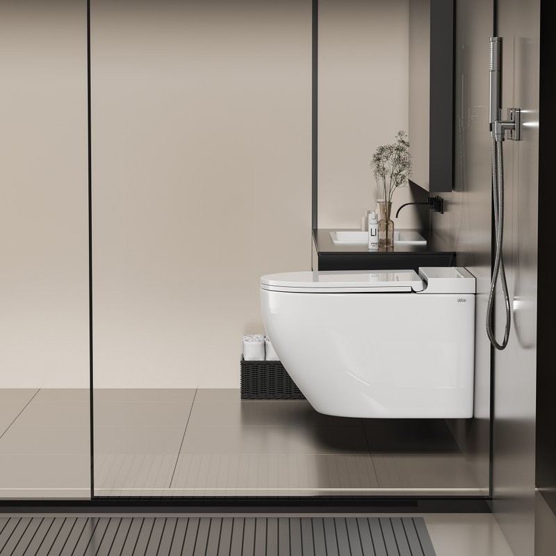 Унитаз подвесной Abber Bequem AC1126P с микролифтом, белый