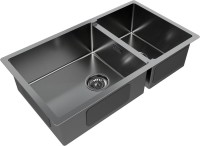 Мойка кухонная Paulmark Gerberg PM227844-GM вороненая сталь