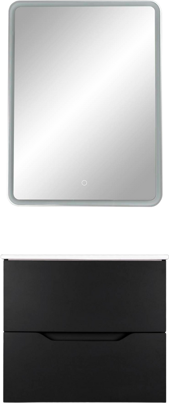 Мебель для ванной комнаты Orange Line 60 черная матовая