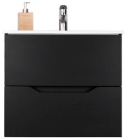 Мебель для ванной комнаты Orange Line 60 черная матовая