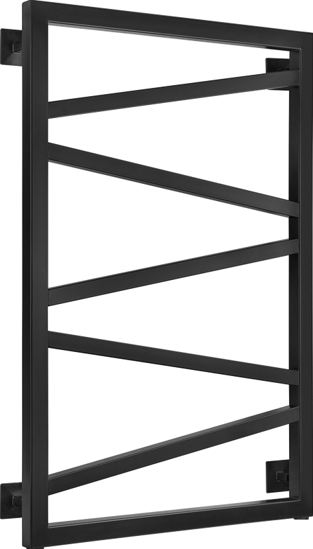 Полотенцесушитель водяной Secado Мирано 4603777441395 85x55 см, матовый черный, лесенка