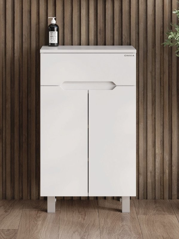Полупенал Onika Айленд 50 напольный, белый