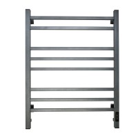 Полотенцесушитель электрический Comfysan Verona-K EC-8 80x45 см, подключение справа, слева, скрытое подключение справа, оружейная сталь, лесенка, из стали