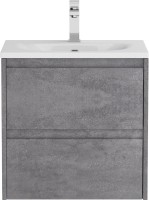 Тумба с раковиной BelBagno Kraft 39 50 cemento grigio, раковина BB-8099-3-50