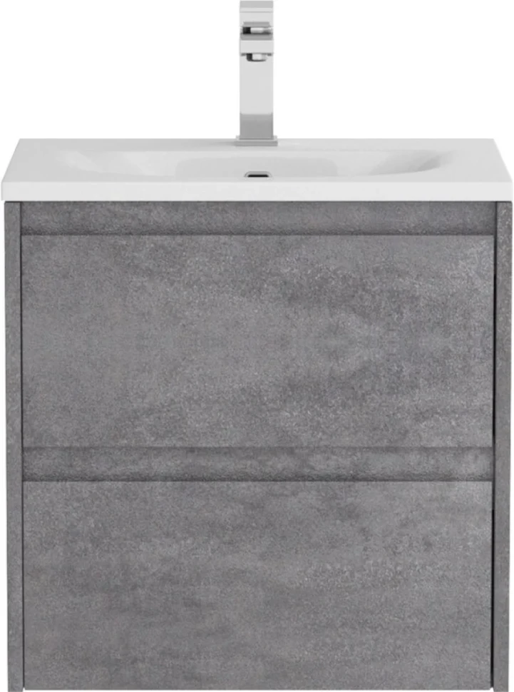 Тумба с раковиной BelBagno Kraft 39 50 cemento grigio, раковина BB-8099-3-50