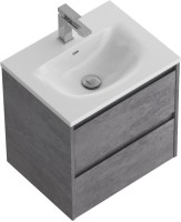 Тумба с раковиной BelBagno Kraft 39 50 cemento grigio, раковина BB-8099-3-50