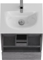 Тумба с раковиной BelBagno Kraft 39 50 cemento grigio, раковина BB-8099-3-50
