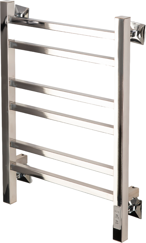 Полотенцесушитель электрический Comfysan Pioli-K EC-6 60x45 см, подключение справа, слева, хром, лесенка, из стали