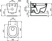 Унитаз подвесной Ideal Standard Connect E822301 безободковый Унитаз подвесной Ideal Standard Connect E822301 безободковый