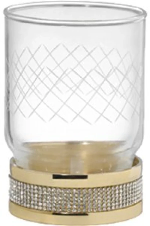 Стакан Boheme Royal Cristal Gold настольный