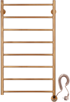 Полотенцесушитель электрический Secado Триада 1 105x55 см, подключение справа, бронза, лесенка, латунь