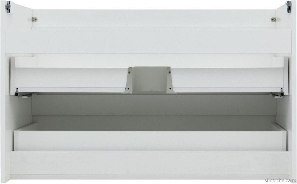 Тумба с раковиной Aquanet Нота new 100 подвесная, белая глнцевая