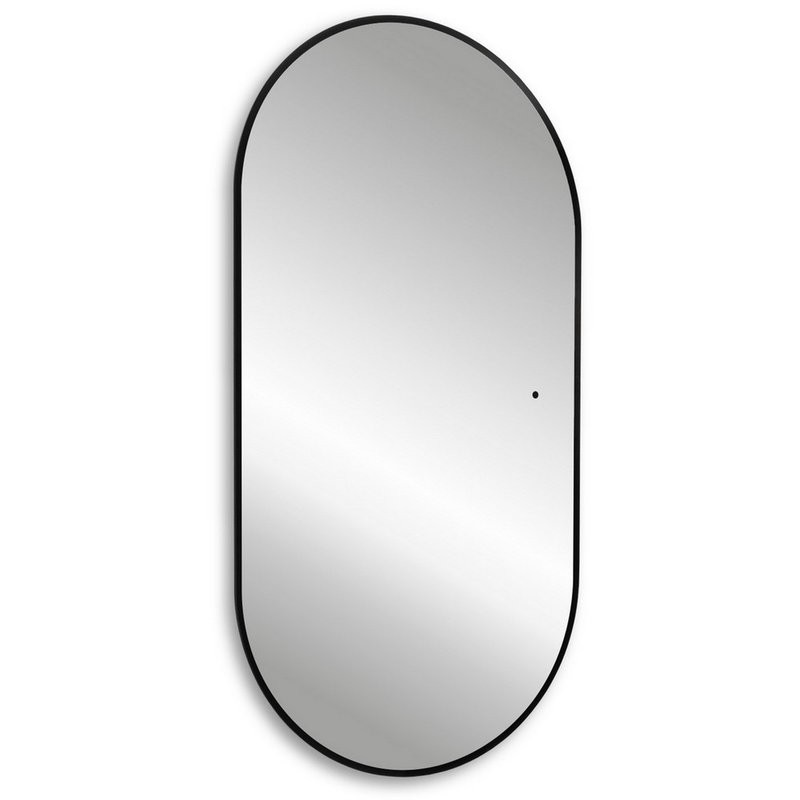 Зеркало Abber Kontur AG6302SCB 55х105 см, с подсветкой, черное