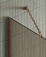 Душевая перегородка Maybahglass MGD-1354-2ш 99 см, профиль бронза, стекло бронза матовое