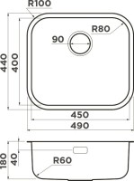 Мойка кухонная Omoikiri Omi 49-U/I-LG светлое золото