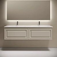 Тумба с раковиной Sancos Very 160 подвесная, beige soft, раковина CN7023
