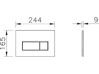 Кнопка смыва VitrA Root Square 740-2340 медь Кнопка смыва VitrA Root Square 740-2340 медь