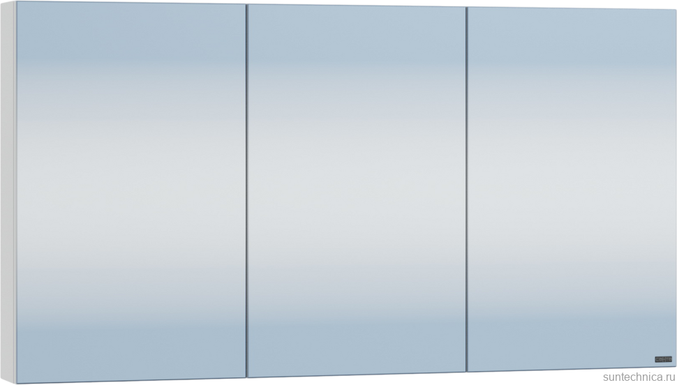 Мебель для ванной комнаты СаНта Марс 120 напольная, с ящиками, глянцевая белая