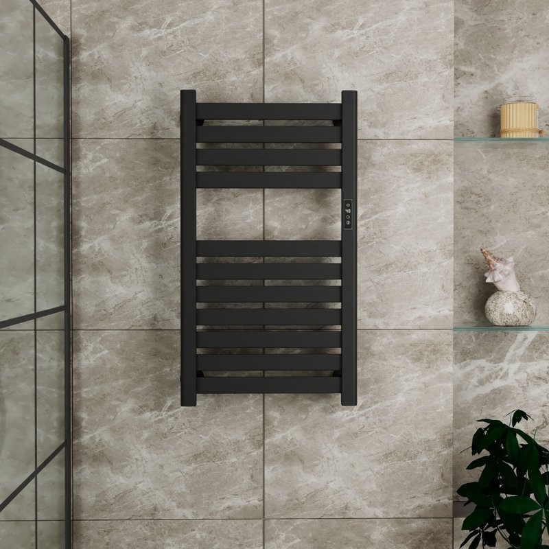 Полотенцесушитель электрический Bauedge Elite AF0025 45x80, черный матовый