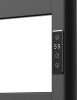 Полотенцесушитель электрический Bauedge Elite AF0025 45x80, черный матовый