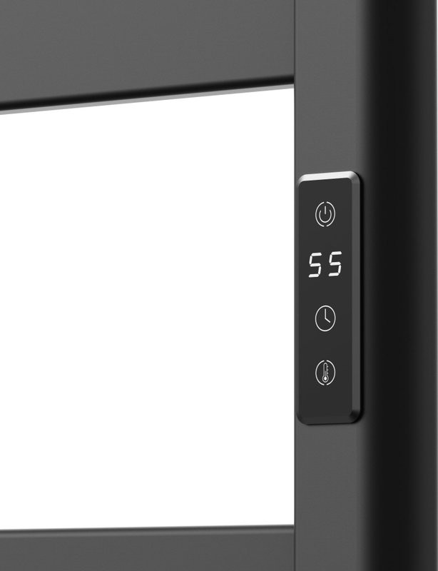 Полотенцесушитель электрический Bauedge Elite AF0025 45x80, черный матовый