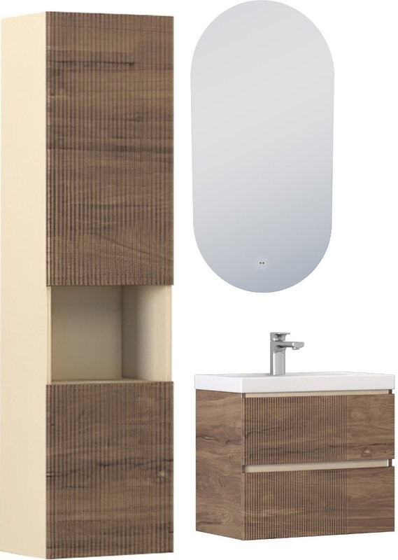 Мебель для ванной комнаты Velvex Mondi 60 акация темная